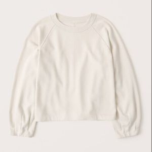 Abercrombie & Fitch Pleated Puff Sleeve Sweatshirt